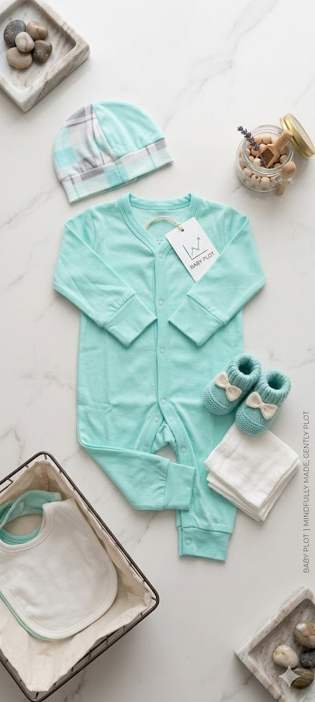 Light Blue Plain Onesie