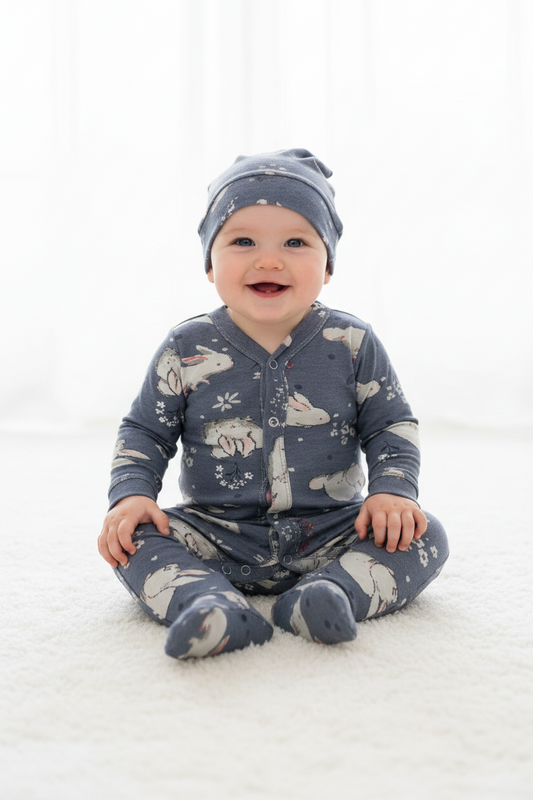 Gray Rabbit Onesie