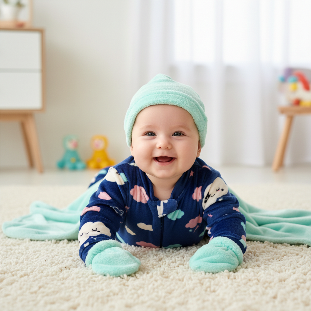 Matching clouds robe set