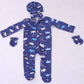 Navy Crown Onesie
