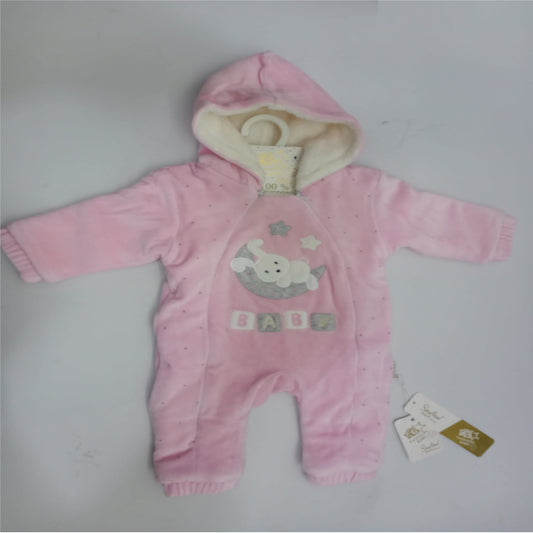 Pink Fur Onesie 2 zippers
