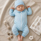 Light Blue (Or Pink) x white dots3 Onesie