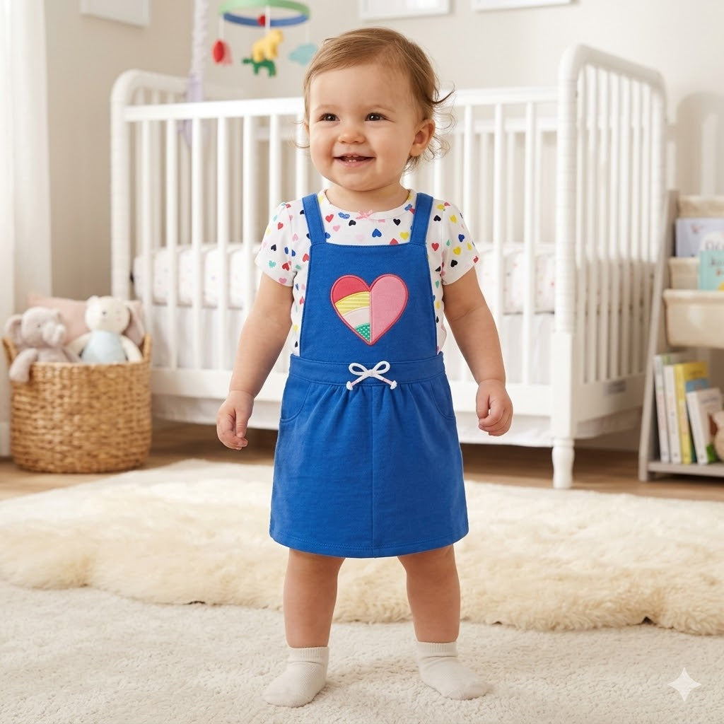 Carters Blue heart Dress