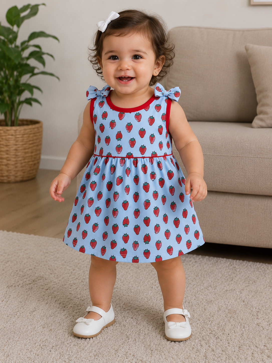 Blue Dress Strawberry