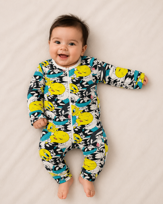 Gray Donald Duck Onesie