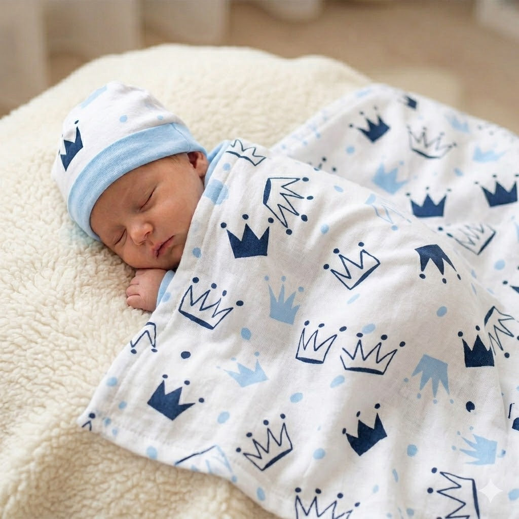 Baby Crown Set (Pink & Blue)