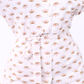White Yellow-Dotted Crown PJ Set
