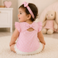 Pink Girls T-shirt Polka Dots