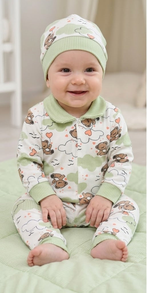 Bear Love Baby Onesies (4 Colors)
