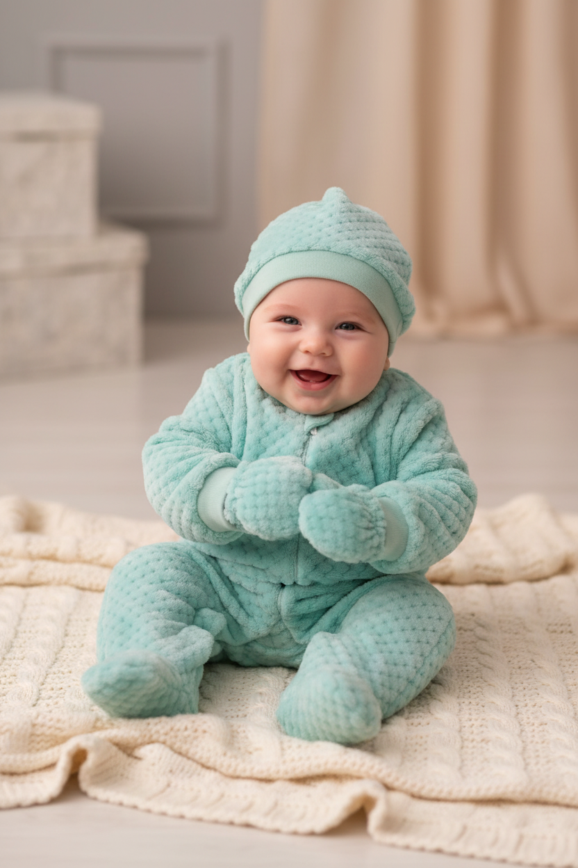 Baby fleece Onesie and Blanket