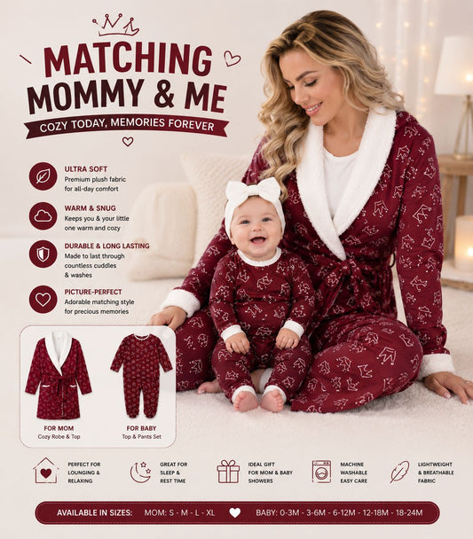 Burgundy Crown Set