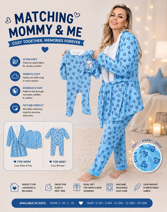 Light Blue hearts Set