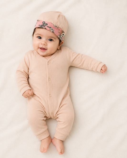 Biege Onesie Plain