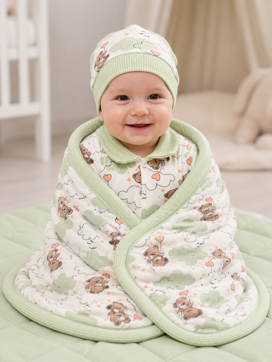 Bear Love Baby Onesies (4 Colors)