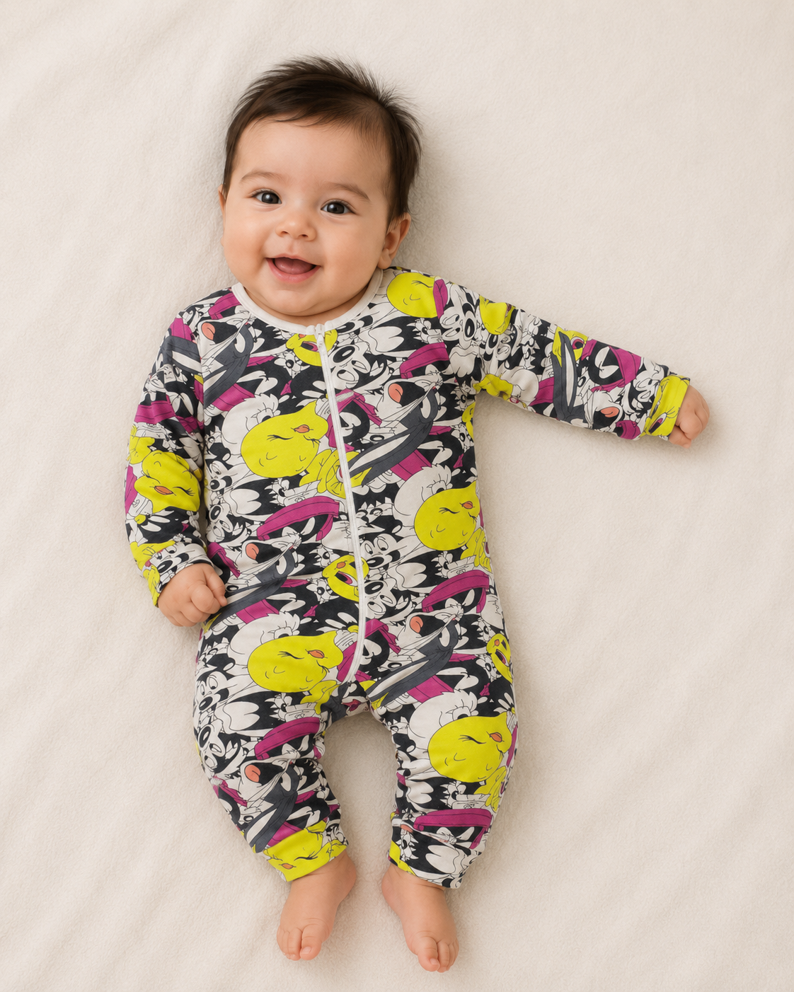 Gray Donald Duck Onesie